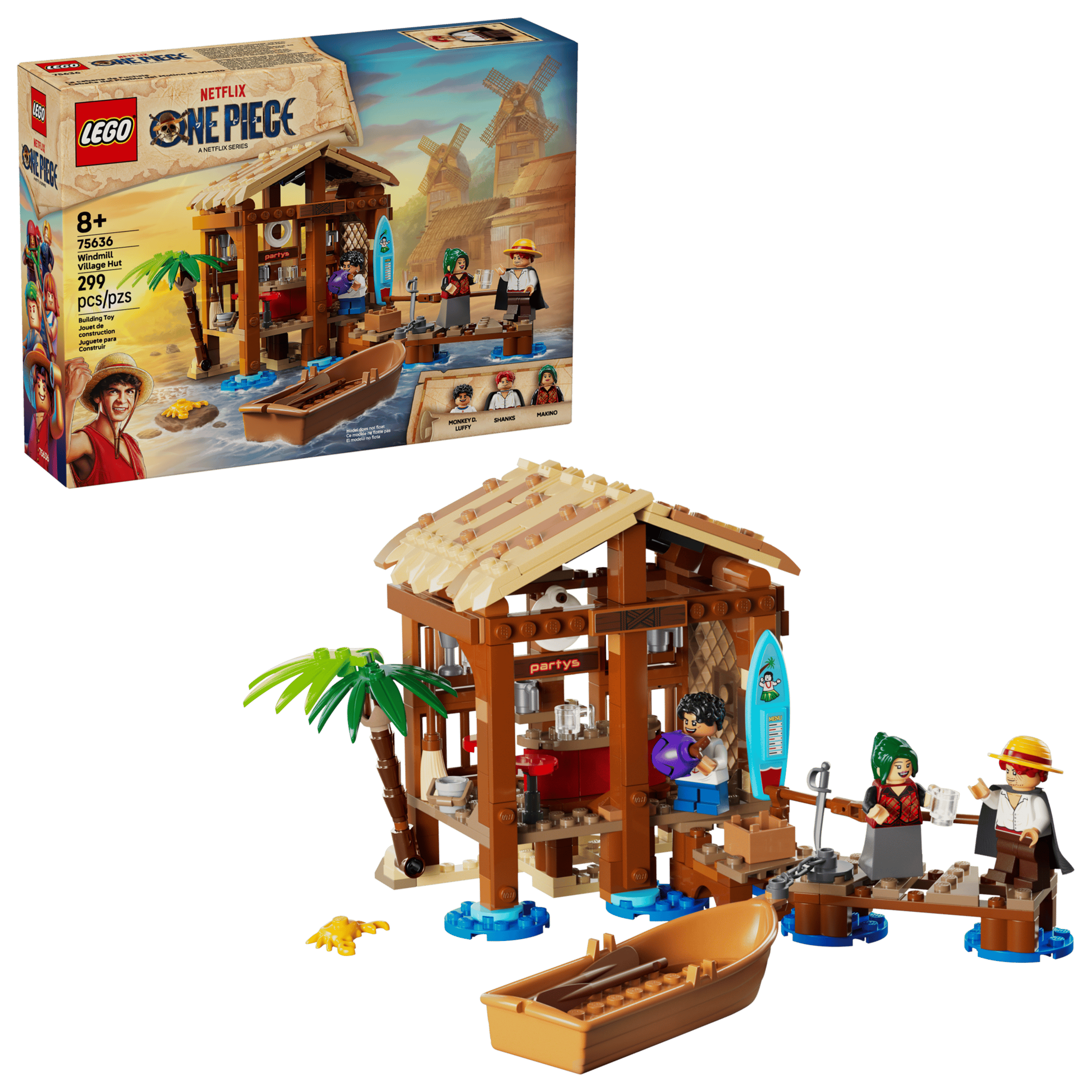 One Piece - Windmill Village Hut Lego Set - 75636