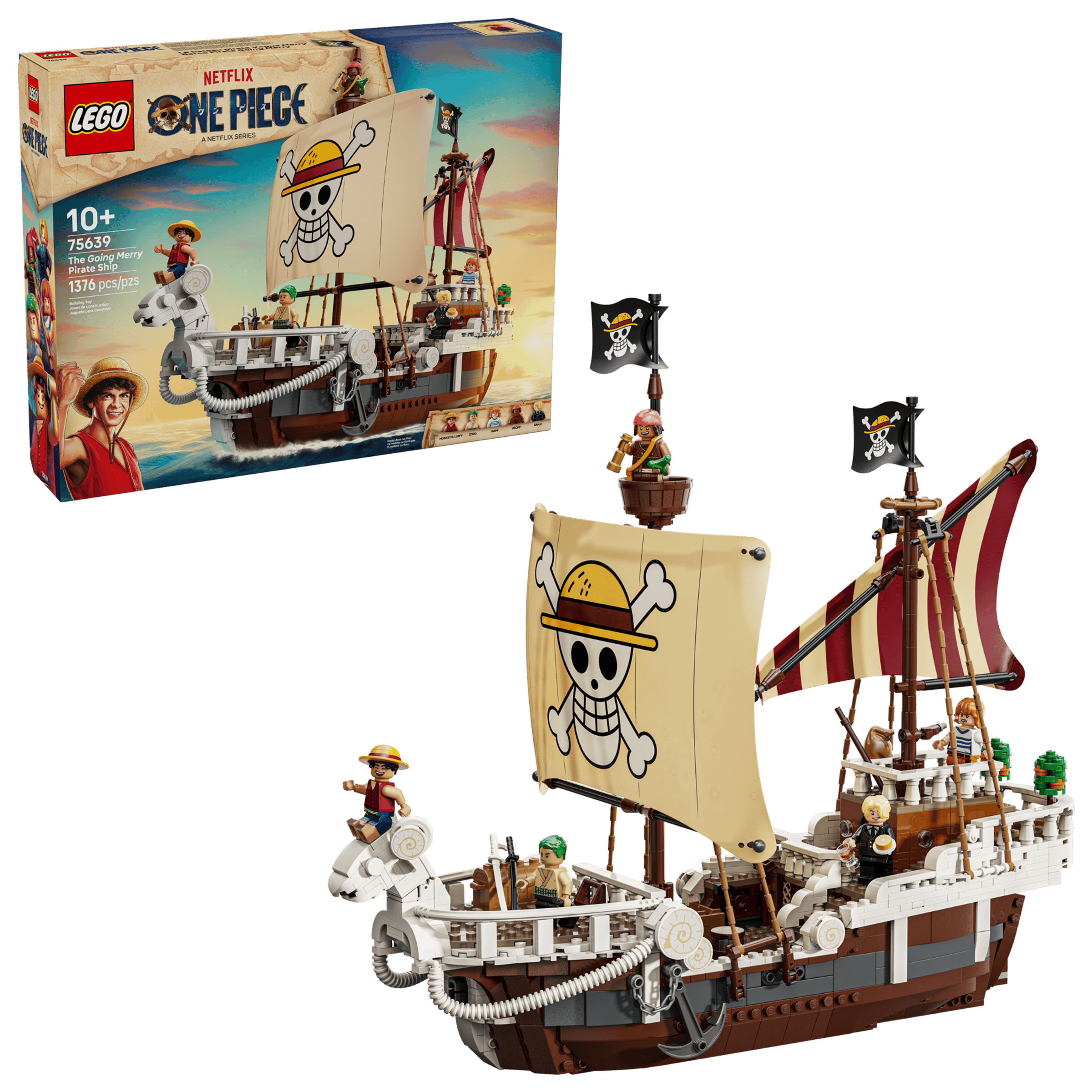 One Piece - The Going Mary Pirate Ship Lego Set - 75639